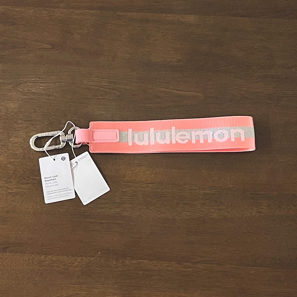 Lululemon Pink Keychain